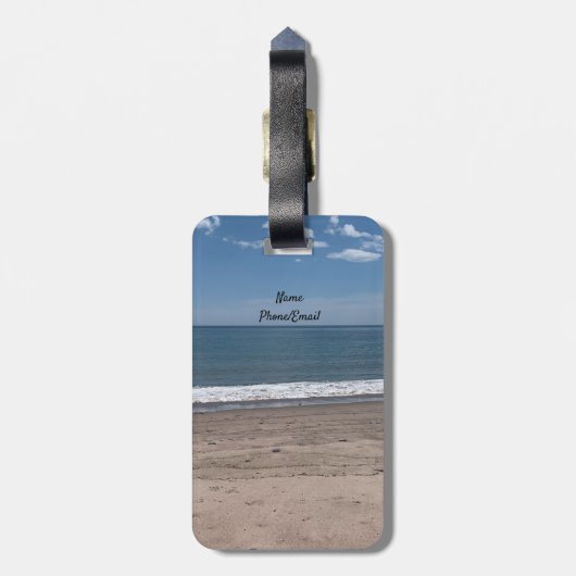 Golven op het Bagagelabel van de Beach (Achterkant verticaal)