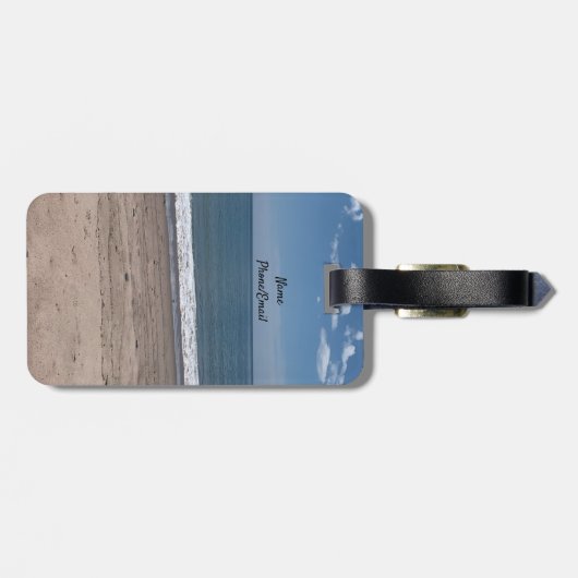 Golven op het Bagagelabel van de Beach (Achterkant horizontaal)