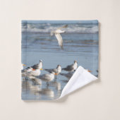 Golven op het strand bad handdoek (Wasdoekje)