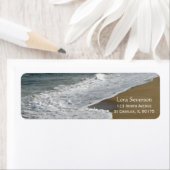 Golven op het strand etiket (Insitu)