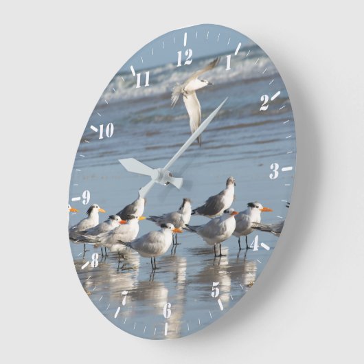 Golven op het strand grote klok (Hoek)