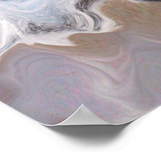 golven op het strand poster (Hoek)