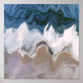 golven op het strand poster (Voorkant)