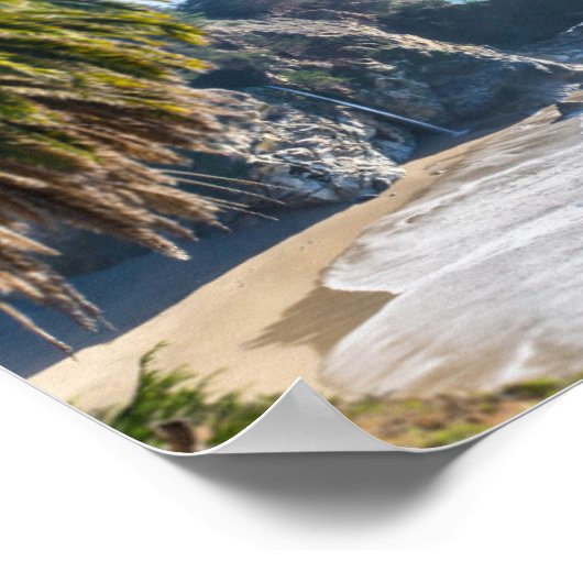 Golven op het strand poster (Hoek)