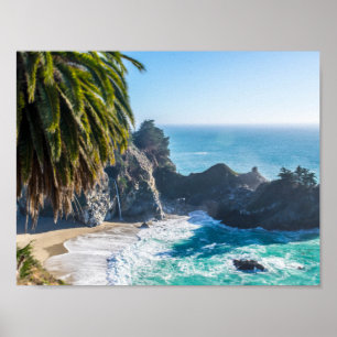 Golven op het strand poster