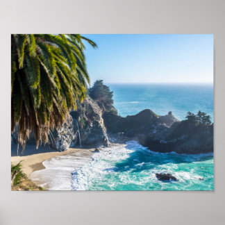 Golven op het strand poster