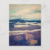 Golven op het superieure meer briefkaart (Voorkant)