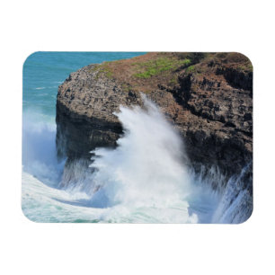 Golven op Kilauea Kauai Magneet