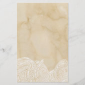 Golven op perkament briefpapier (Voorkant)