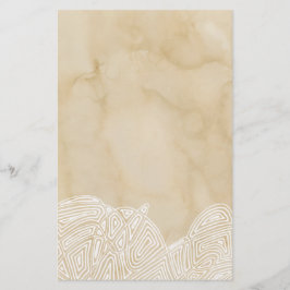 Golven op perkament briefpapier