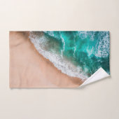 Golven op Sandy Beach Bad Handdoek (Handdoek)