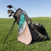 Golven op Sandy Beach Golfhanddoek (Groen)