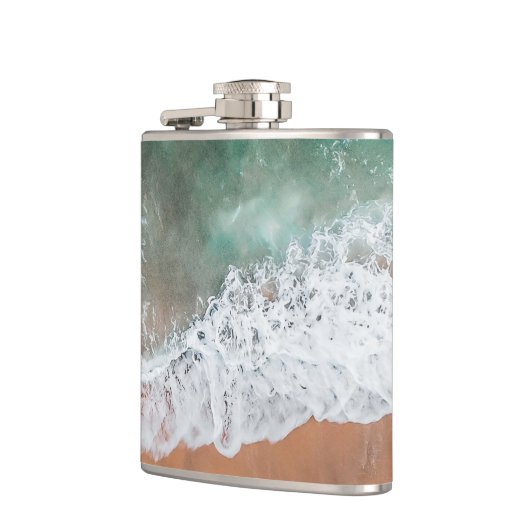 Golven op Sandy Beach Heupfles (Links)