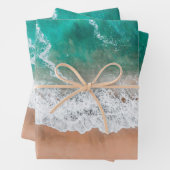 Golven op Sandy Beach Inpakpapier Vel (In situ)