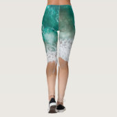 Golven op Sandy Beach Leggings (Achterkant)