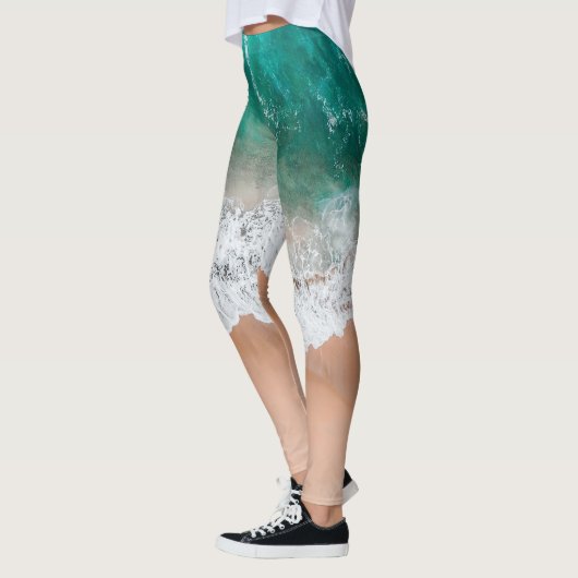 Golven op Sandy Beach Leggings (Links)