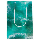 Golven op Sandy Beach Medium Cadeauzakje (Achterkant)