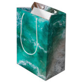 Golven op Sandy Beach Medium Cadeauzakje (Achterkant Gekanteld)