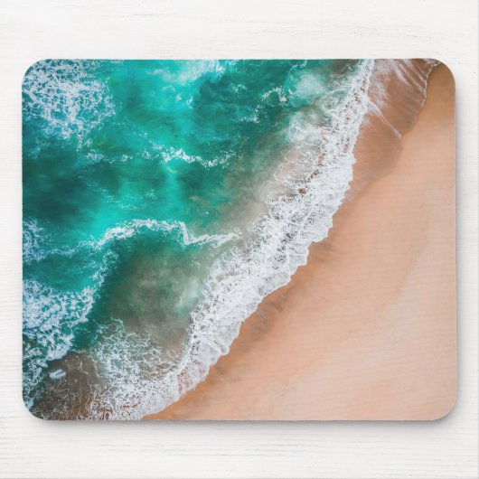 Golven op Sandy Beach Muismat (Voorkant)