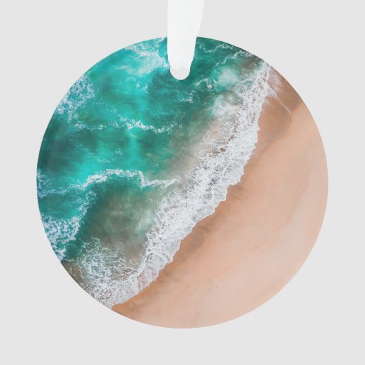 Golven op Sandy Beach Ornament (voorkant)