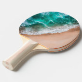 Golven op Sandy Beach Tafeltennisbatje (Voorkant Gekanteld)