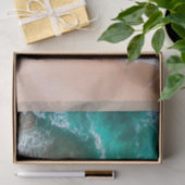 Golven op Sandy Beach Tissuepapier (Geschenk)