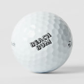 Golven op zandstrand Beach Bum Golfballen (Voorkant)