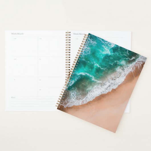Golven op zandstrand planner (Display)
