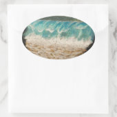 Golven Ovale Sticker (Tas)