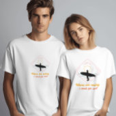 golven roepen dat ik moet gaan Grappig T-shirt