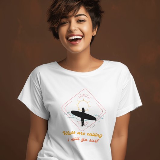 golven roepen dat ik moet gaan Grappig T-shirt