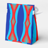 golven rood blauw patroon bedankdoosjes (Achterkant)