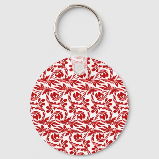 Golven, rood-wit-Sleutelhanger Sleutelhanger (Voorkant)