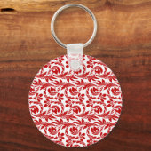 Golven, rood-wit-Sleutelhanger Sleutelhanger (Voorkant)