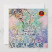 GOLVEN RUBY, helder rood  blauw roze goud glinster Kaart (Achterkant)