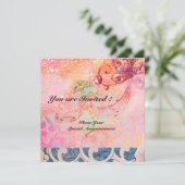 Golven RUBY, helder rood  blauw roze goud glinster Kaart (Staand voorkant)