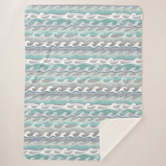 golven sherpa deken (Voorkant)