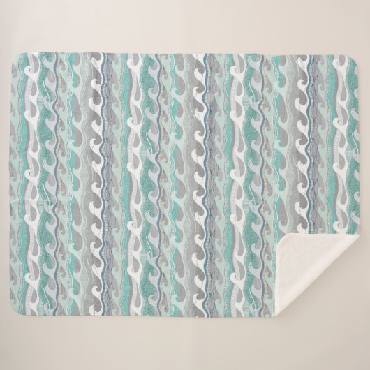 golven sherpa deken (Voorkant (horizontaal))