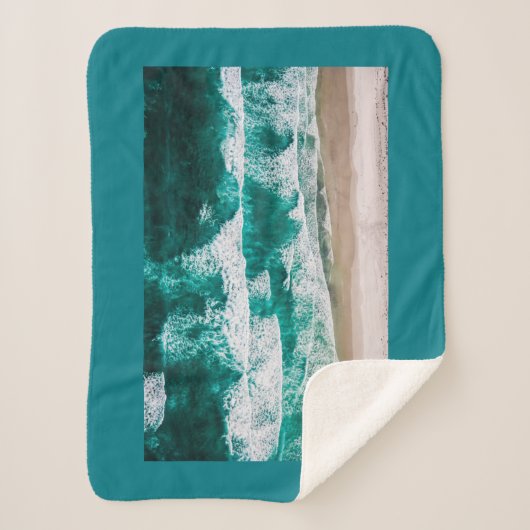 Golven Sherpa Deken (Voorkant)