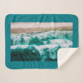 Golven Sherpa Deken (Voorkant (horizontaal))