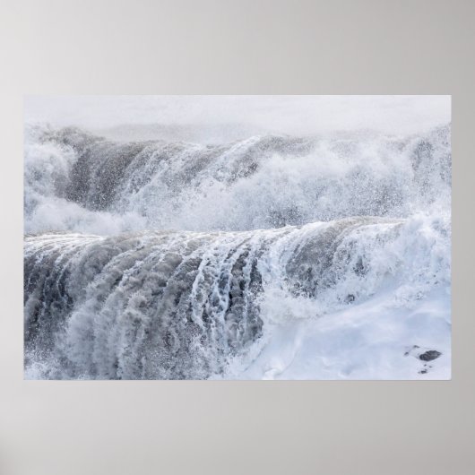 Golven slaan over in de winter poster (Voorkant)