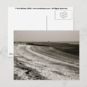 Golven storten neer op de kust, Mersea Island Briefkaart (Voorkant / Achterkant)