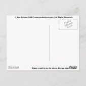 Golven storten neer op de kust, Mersea Island Briefkaart (Achterkant)