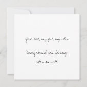 Golven storten zich op het zandige strand kaart (Achterkant)