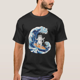 Golven Surf Kat Sushi Japan Sport Surfer T-shirt