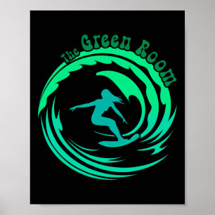 Golven surfen Rrel Buisvormige Westkust Socal Norc Poster