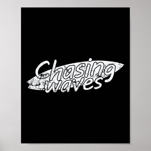 Golven surfen Watersport Poster (Voorkant)