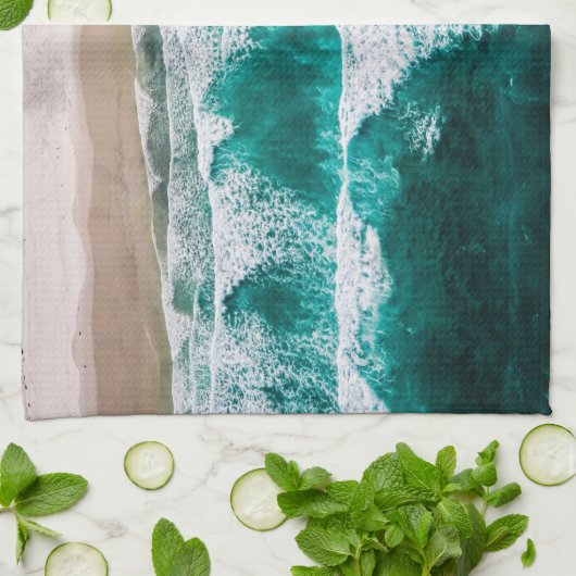 Golven Theedoek (Gevouwen)