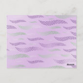 Golven Tijger (gestileerd patroon) 3 Briefkaart (Achterkant)