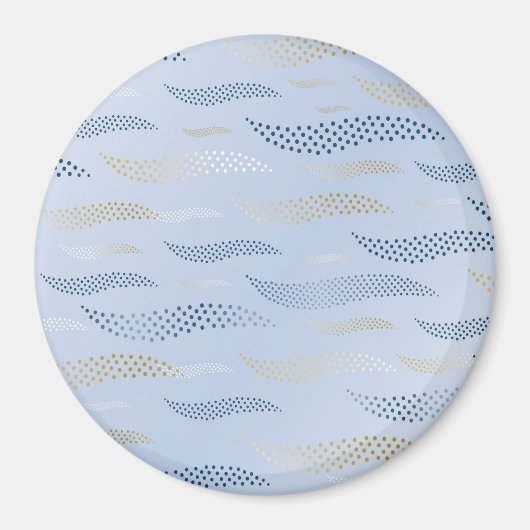 Golven Tijger (gestileerd patroon) 4 Magneet (Voorkant)